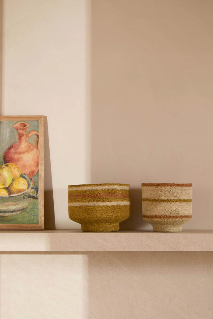 Pear Woven Basket Duo