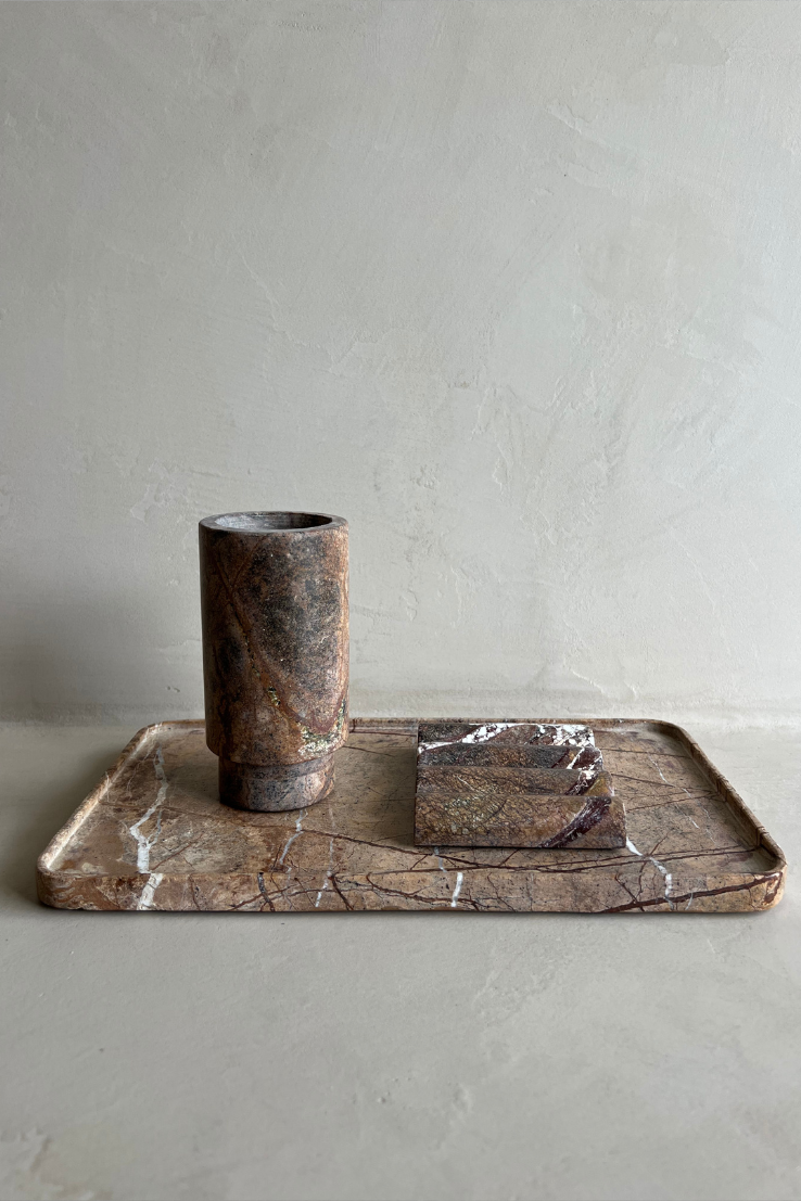 Marble Tray, Fossil Stone