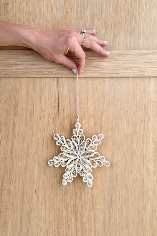 Quilling Snowflake Paper Ornament