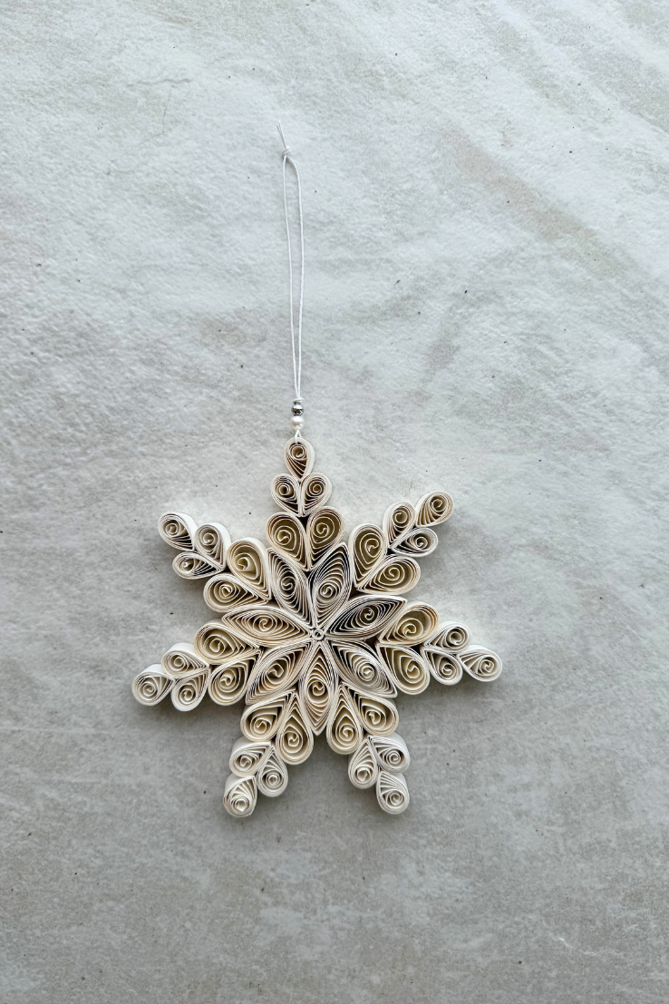 Quilling Snowflake Paper Ornament