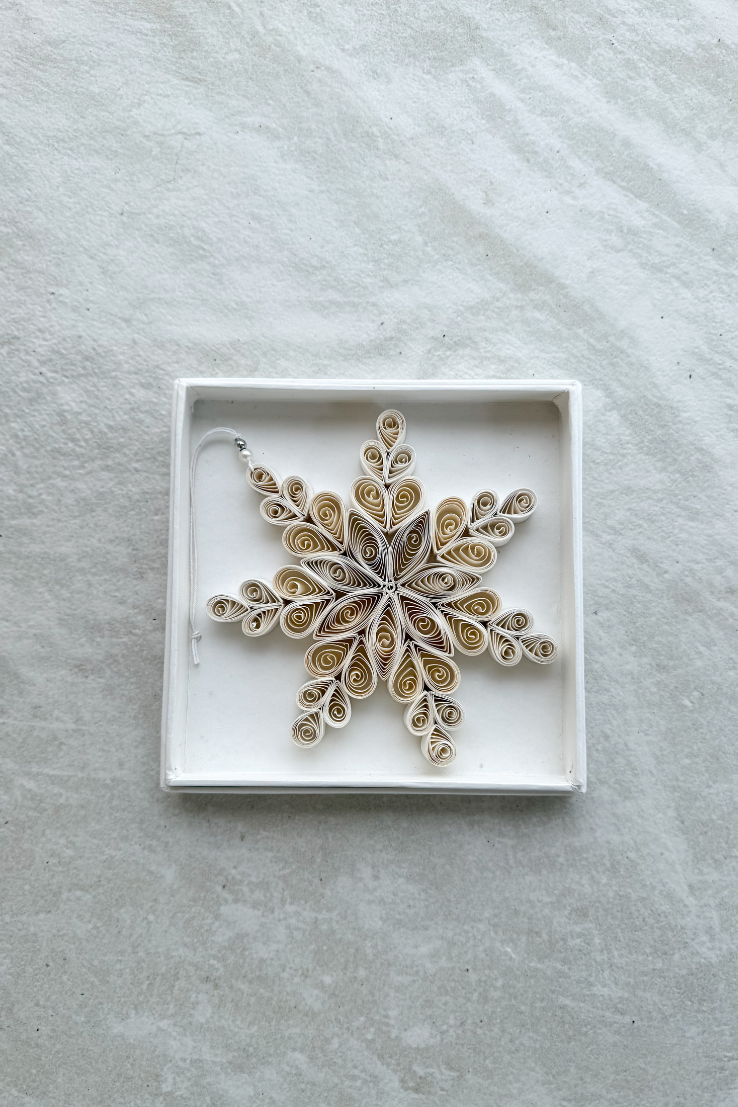 Quilling Snowflake Paper Ornament