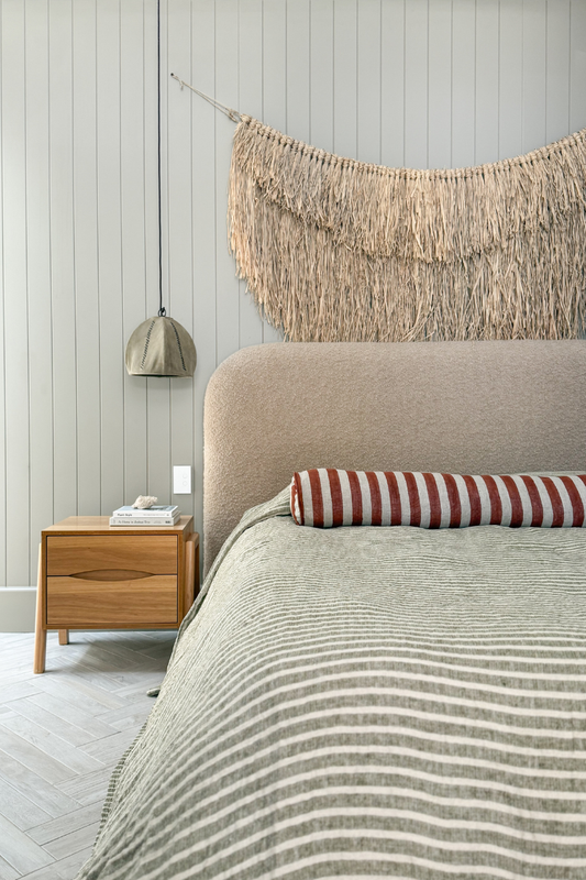 Pure Linen Grand Bolster Cushion, Baked Clay