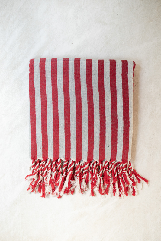 Striped Red Towel
