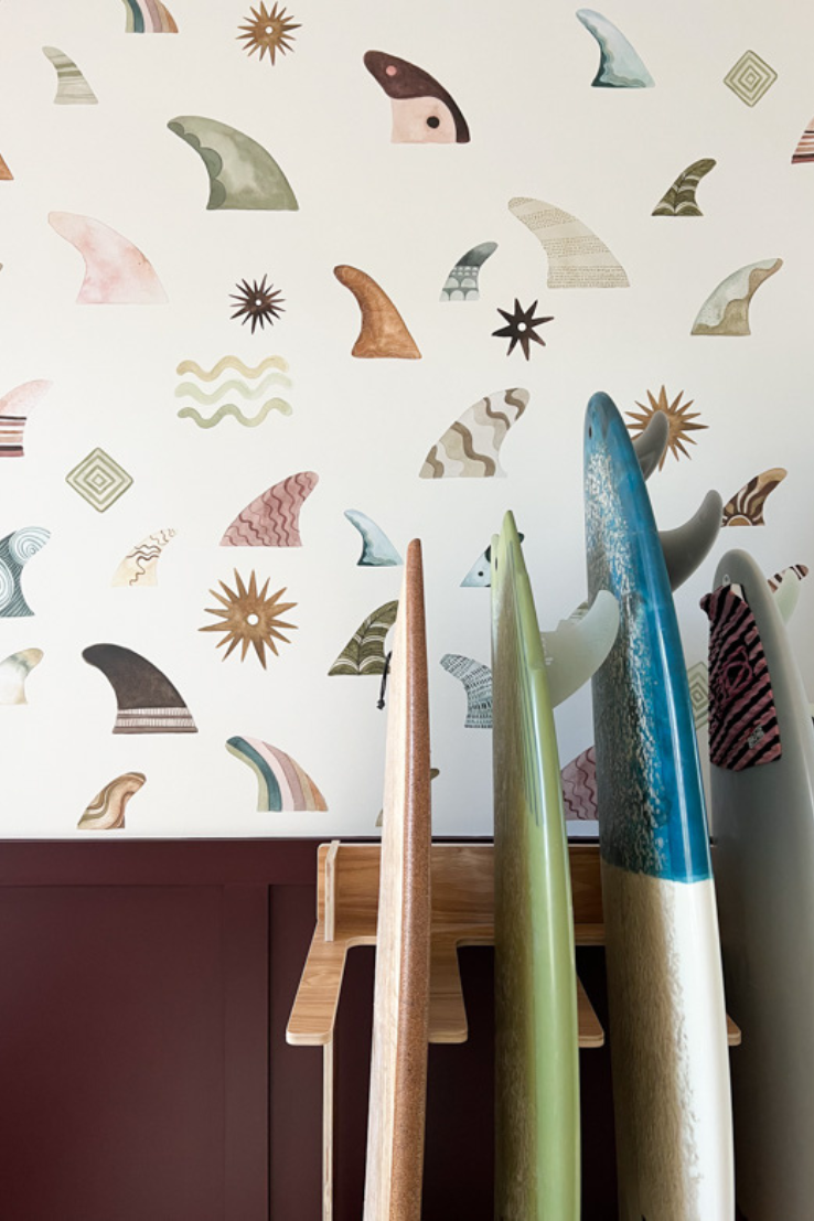 Surf Fin Wall Stickers