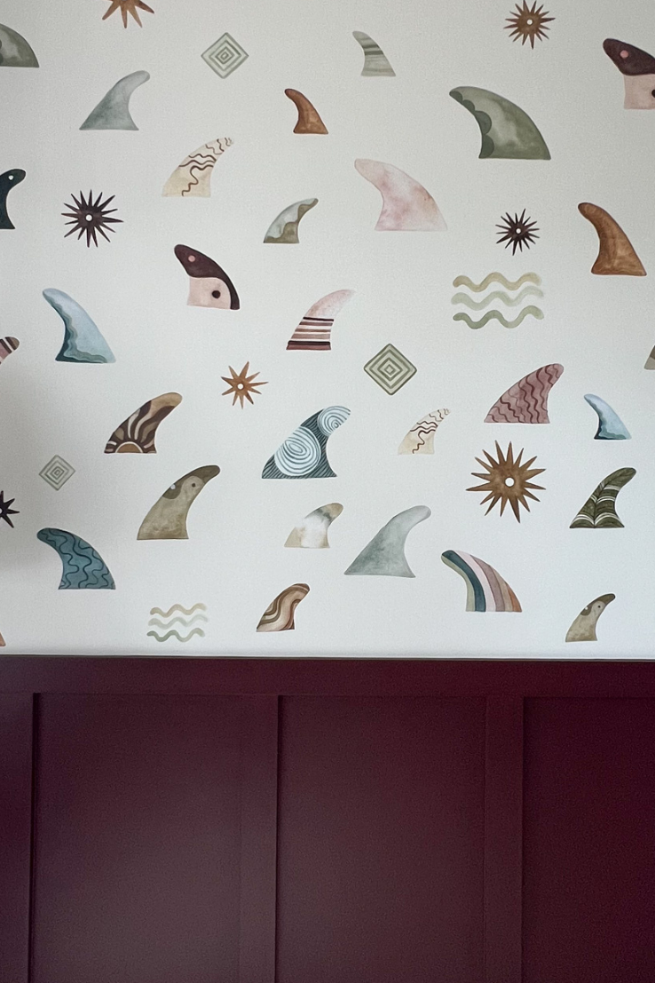 Surf Fin Wall Stickers