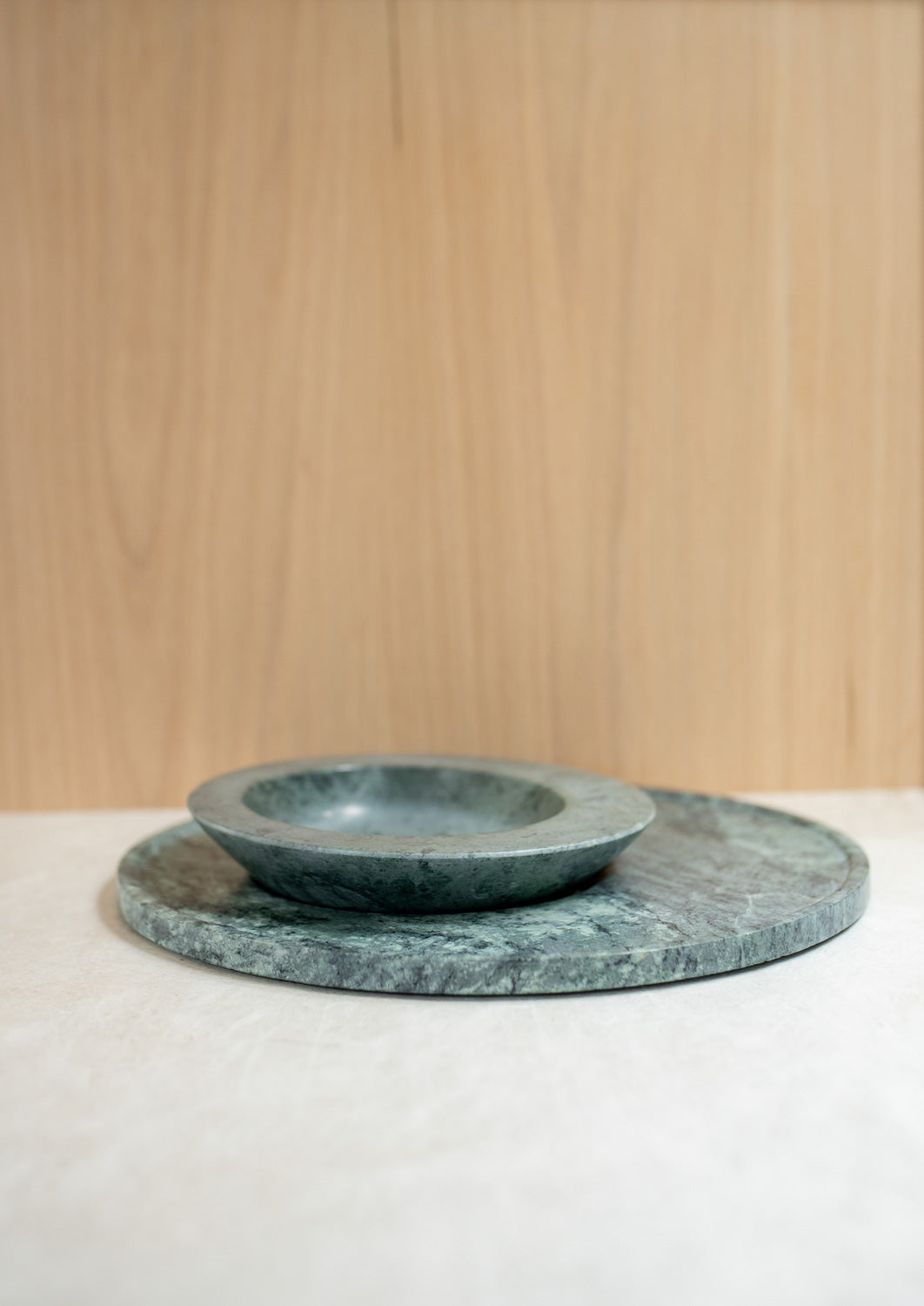 Axis Marble Bowl & Platter Set