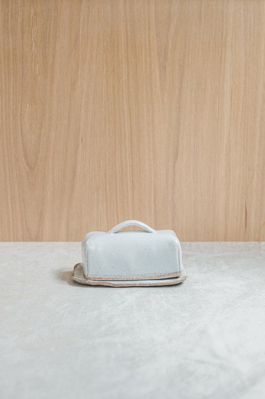 Butter Dish, White