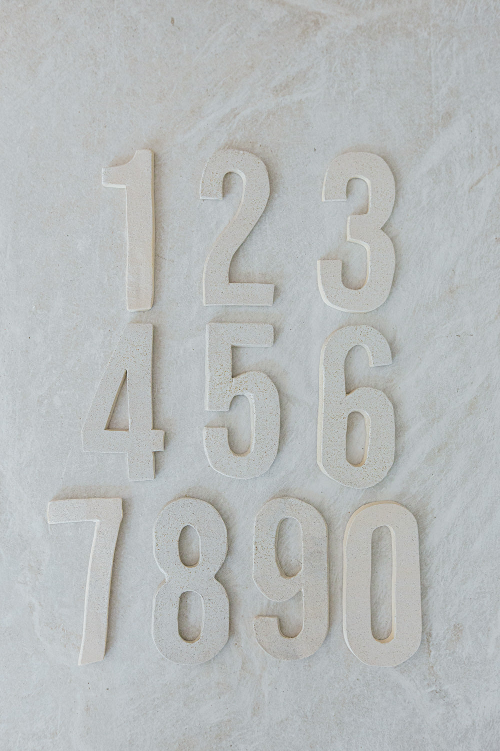 Glazed Ceramic Numbers