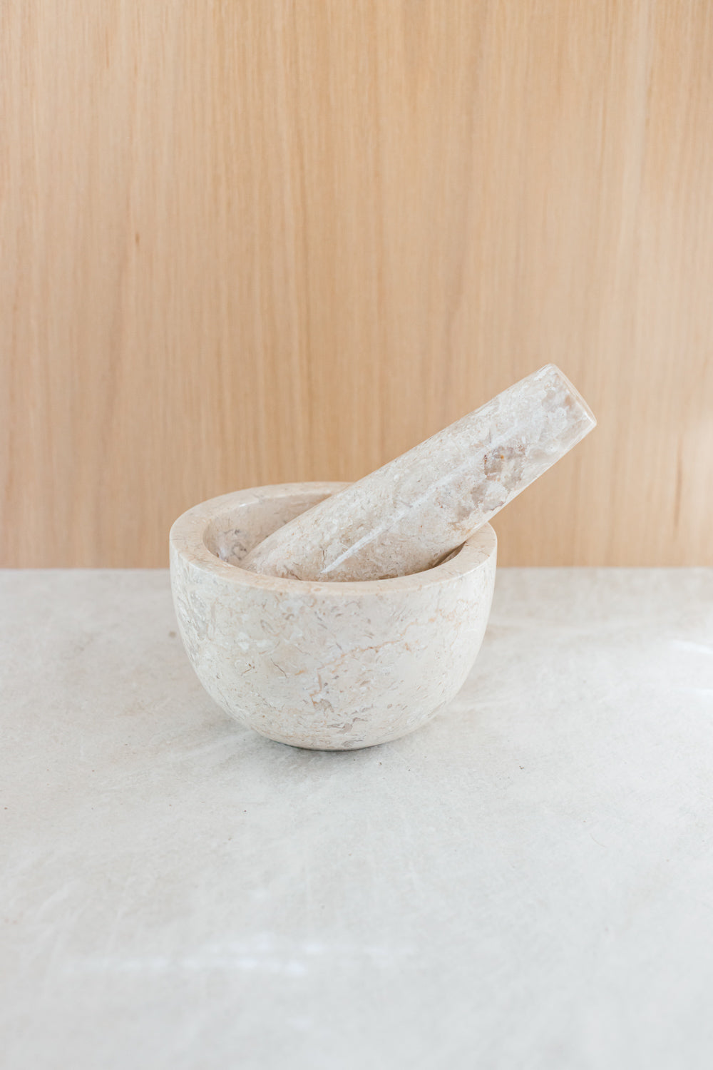 Travertine Mortar & Pestle