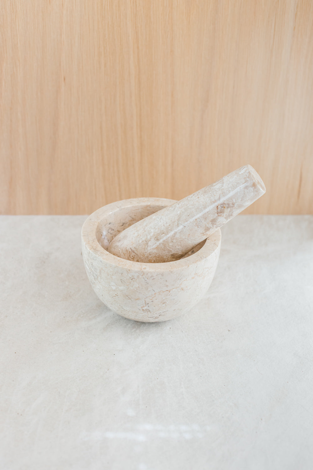 Travertine Mortar & Pestle