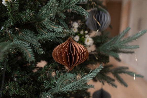 Rust Jewel Paper Ornament