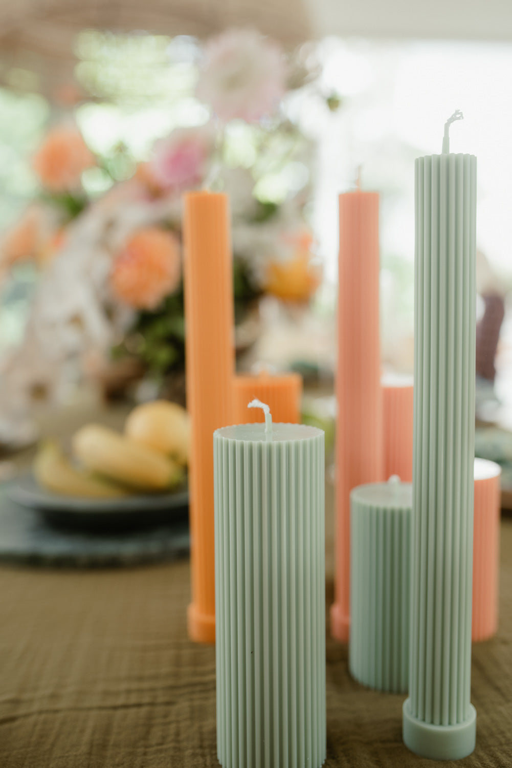 Pillar Candle Collection, Sage Green