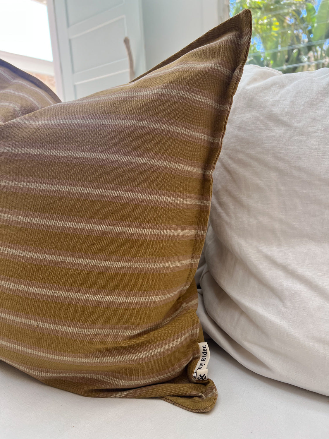 Woven Safari Stripe Cushion Cover
