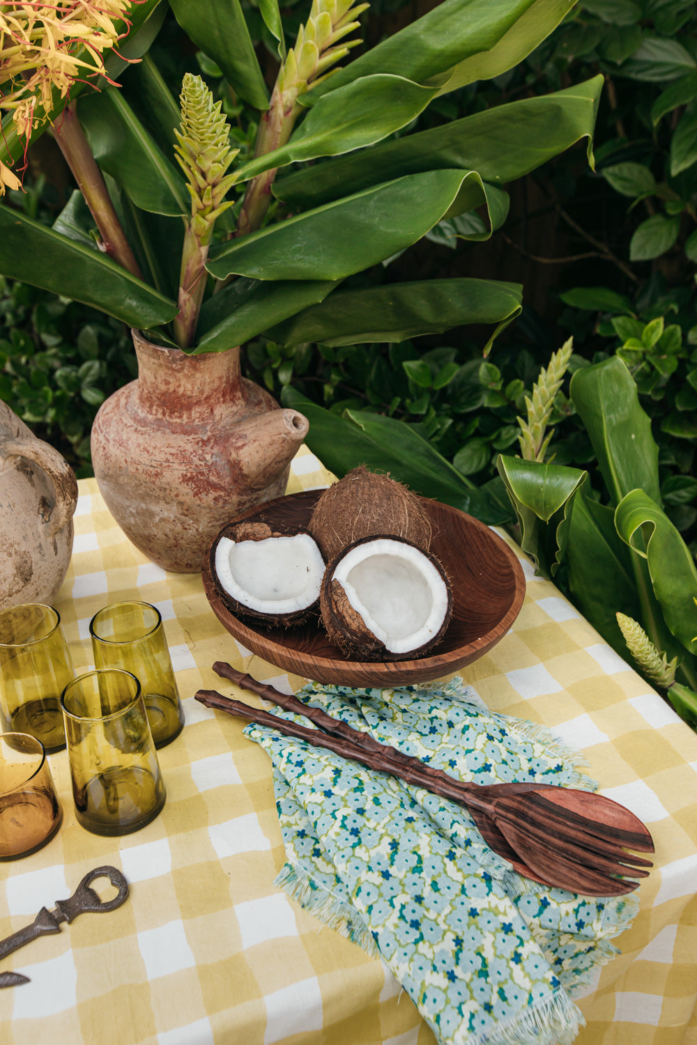 Recycled Sapodilla Wood Salad Servers