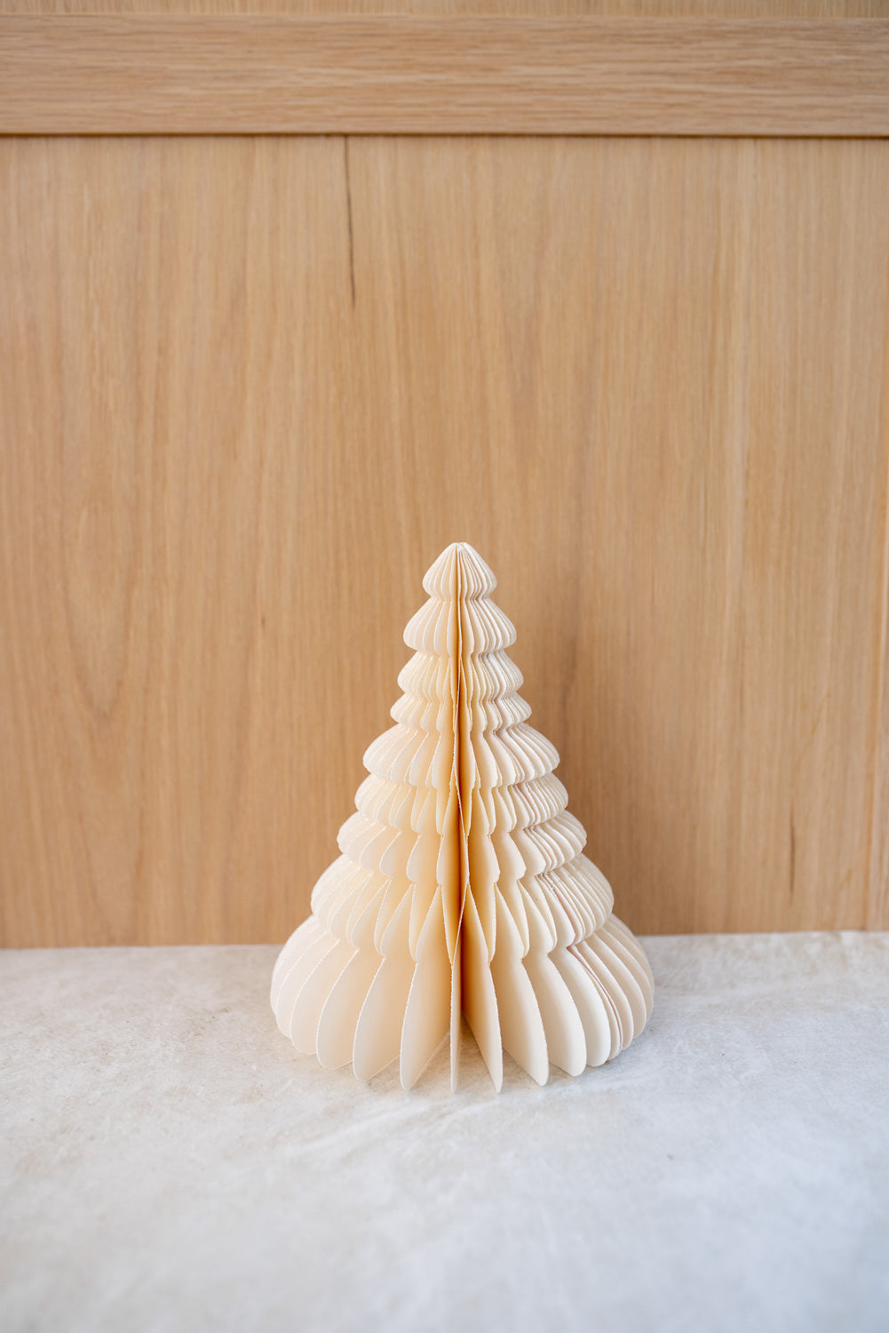 Standing Christmas Tree Ornaments, Off White